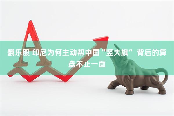 翻乐股 印尼为何主动帮中国“竖大旗” 背后的算盘不止一面