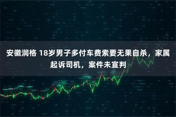 安徽润格 18岁男子多付车费索要无果自杀，家属起诉司机，案件未宣判