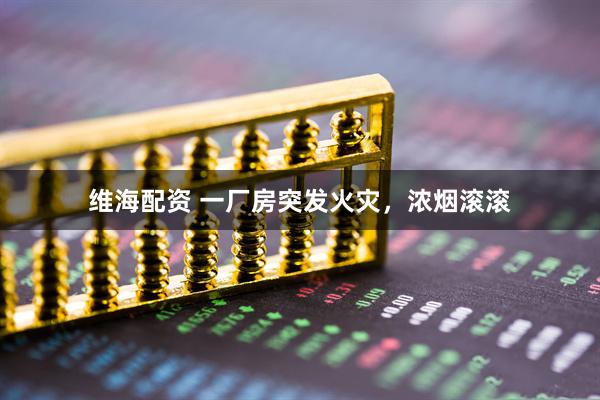 维海配资 一厂房突发火灾，浓烟滚滚