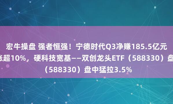 宏牛操盘 强者恒强！宁德时代Q3净赚185.5亿元！中际旭创涨超10%，硬科技宽基——双创龙头ETF（588330）盘中猛拉3.5%