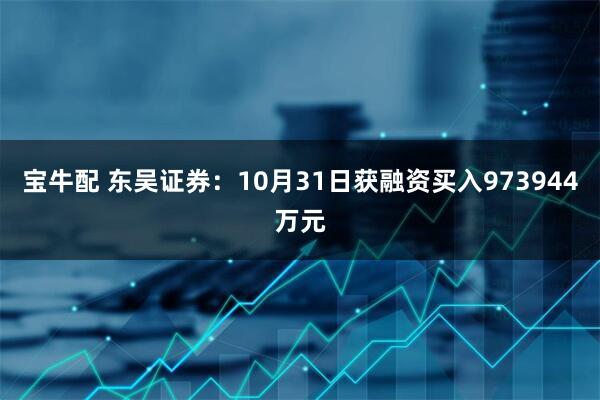 宝牛配 东吴证券：10月31日获融资买入973944万元